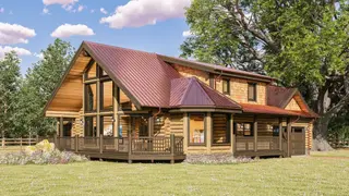 Frazier - Log Home Floor Plans Shop by Sierra Log & Timber
