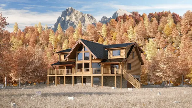 Rocky Top - Log Home Floor Plans Shop by Sierra Log & Timber