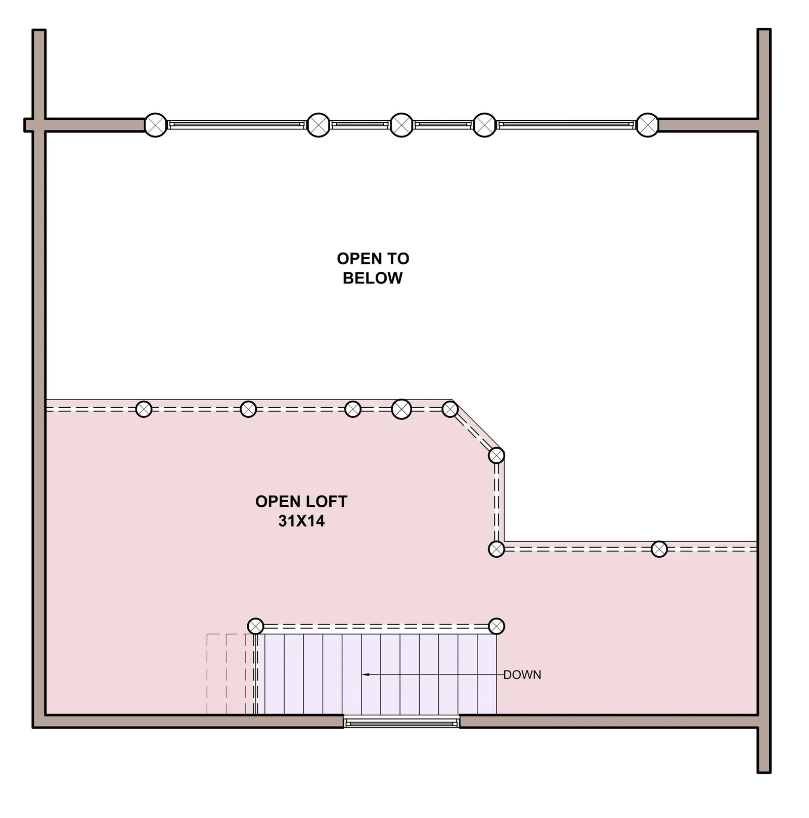 Tri-Level — loft floor plan
