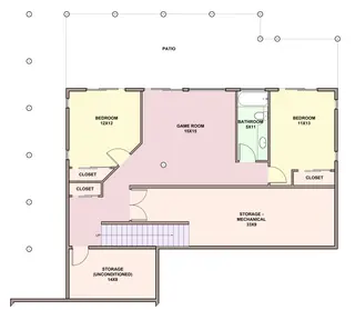 Tri-Level — basement floor plan