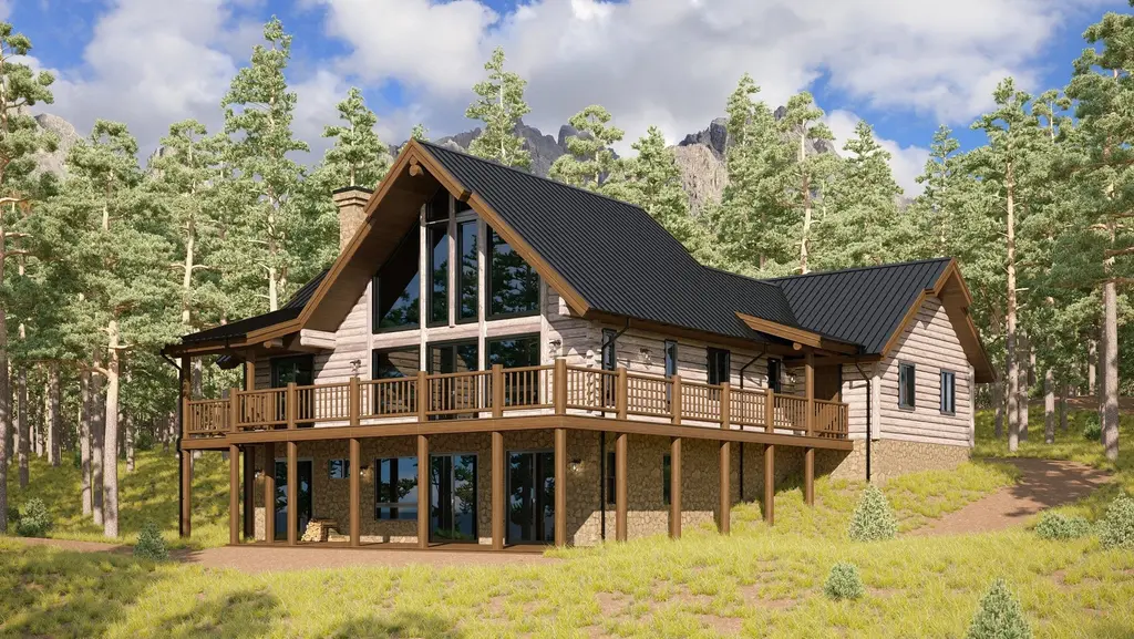 Tri-Level - Log Home Floor Plans Shop by Sierra Log & Timber
