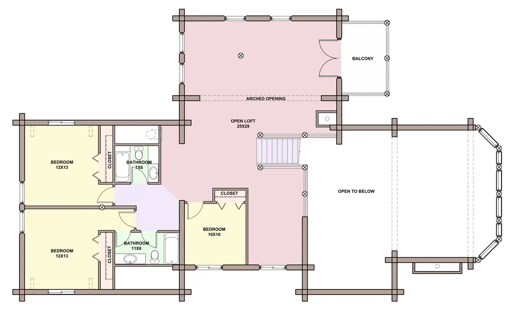 Grizzly Flats — loft floor plan