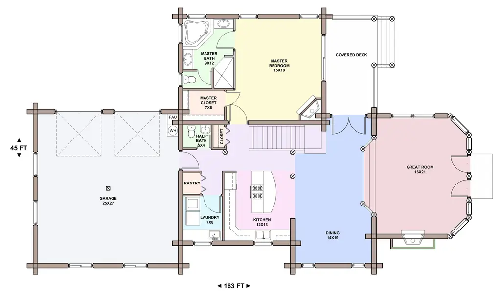 Grizzly Flats — main floor plan
