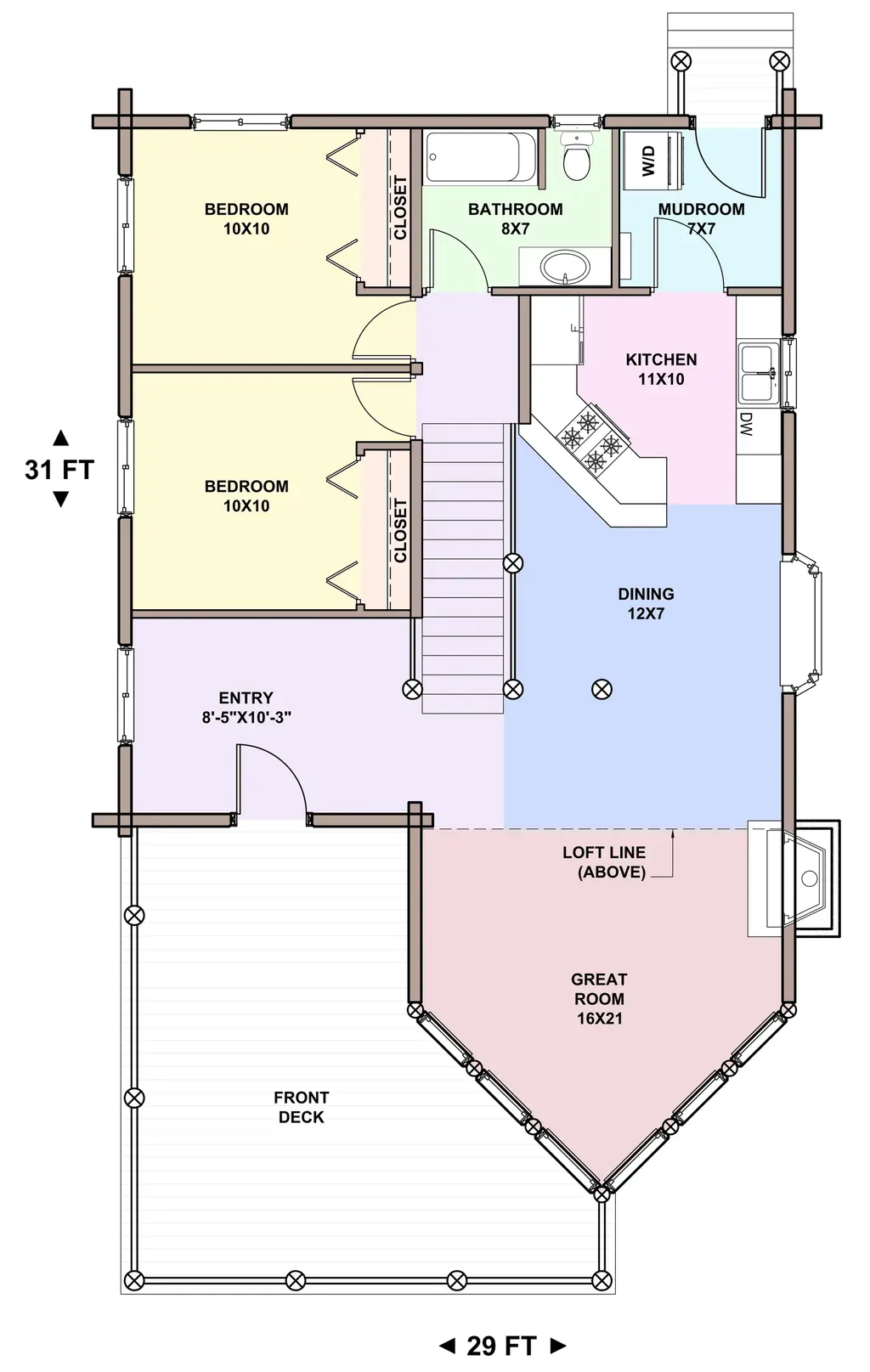 Knox — main floor plan