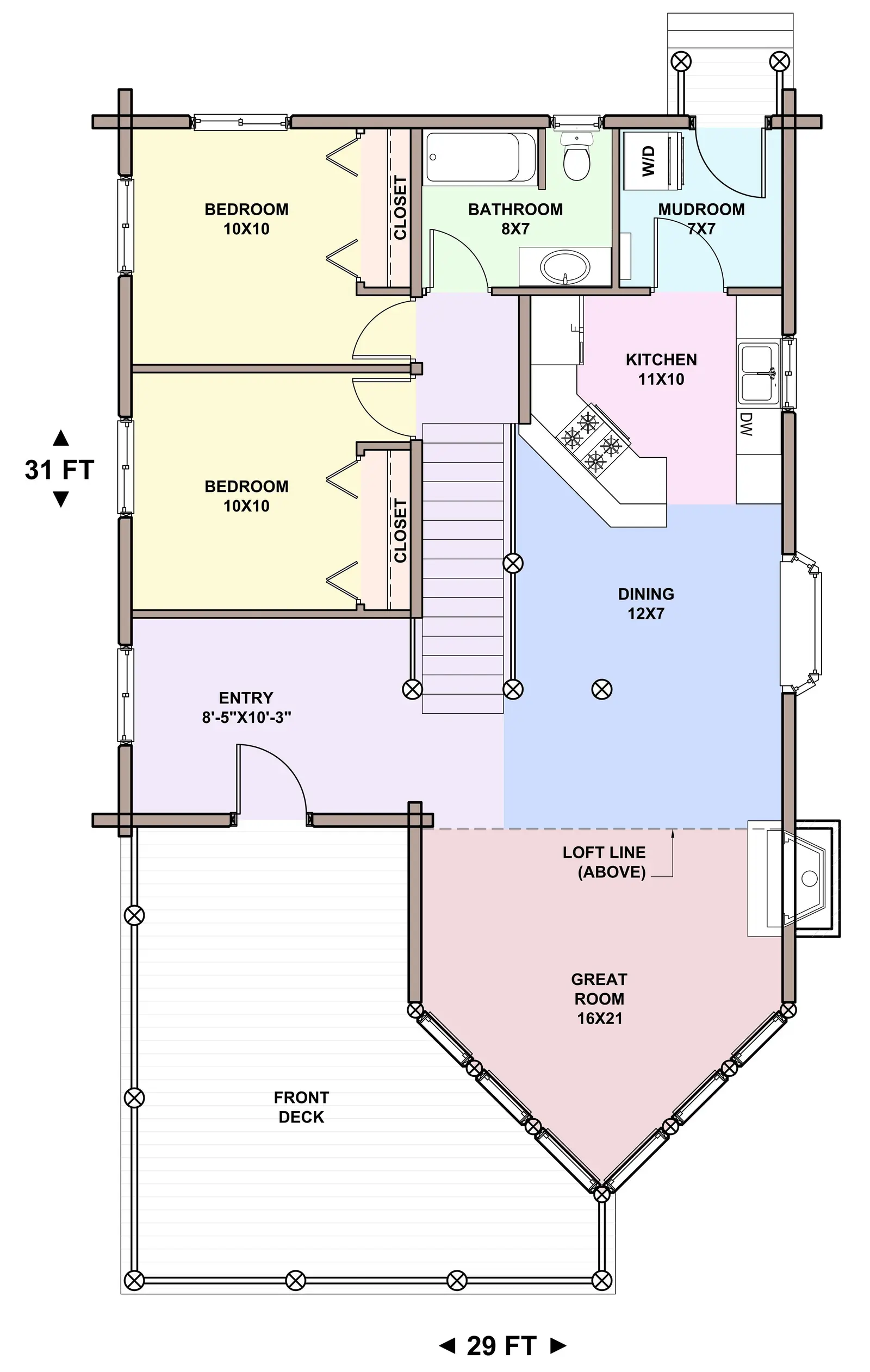 Knox — main floor plan