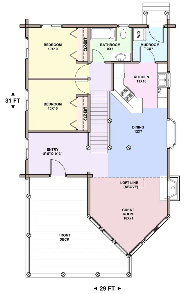 Knox — main floor plan