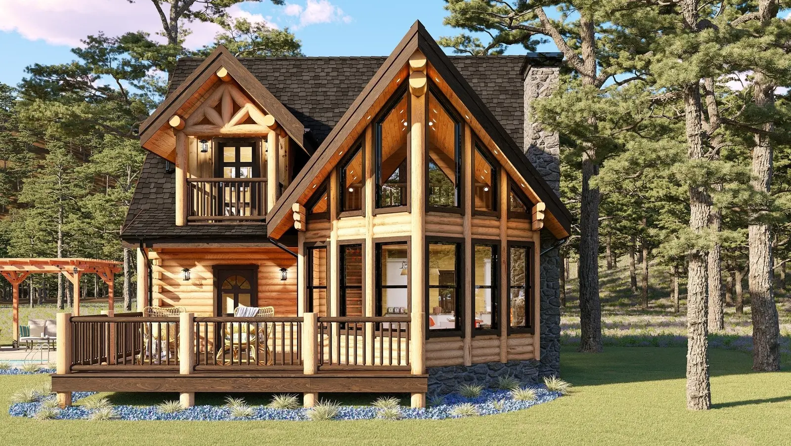 Knox - Log Home Floor Plans Shop by Sierra Log & Timber