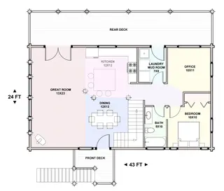 Sonoma — main floor plan