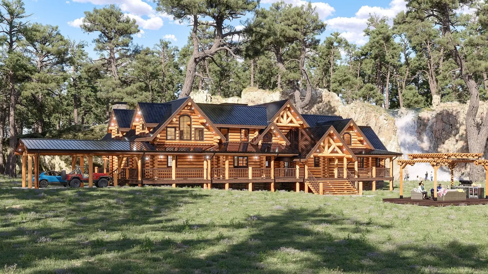 Big Bear - Log Home Floor Plans Shop by Sierra Log & Timber