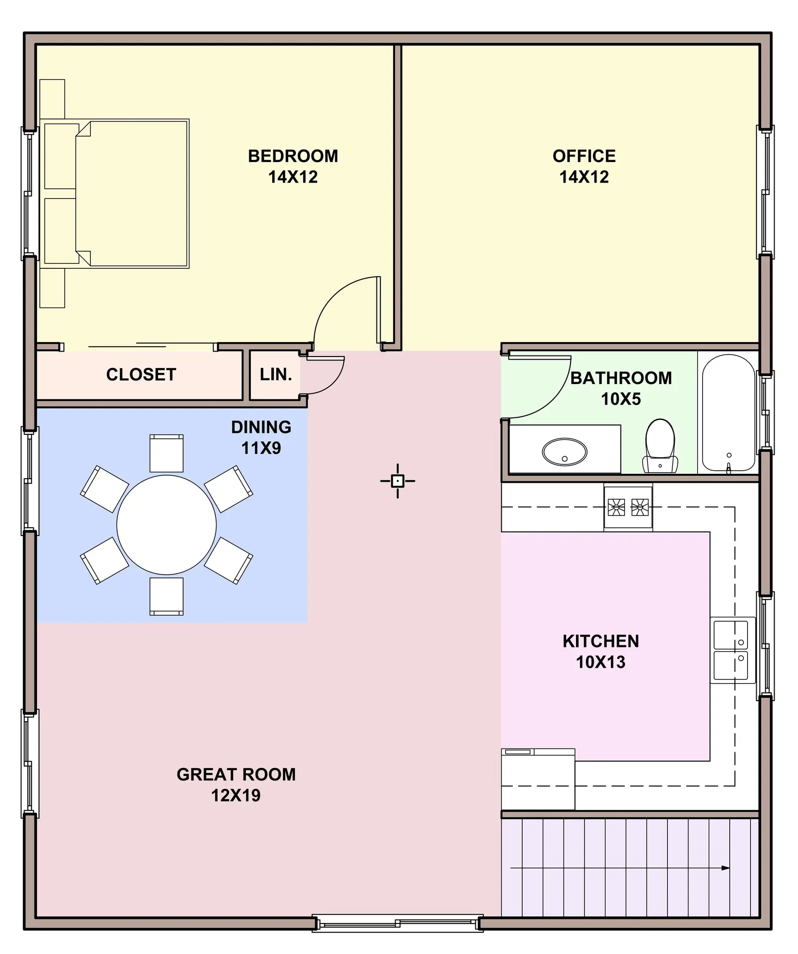 Cedar Crest — loft floor plan