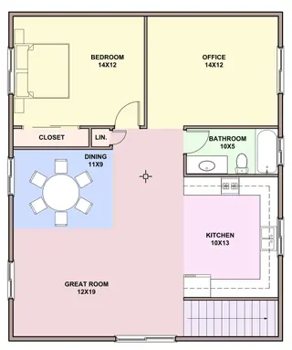 Cedar Crest — loft floor plan