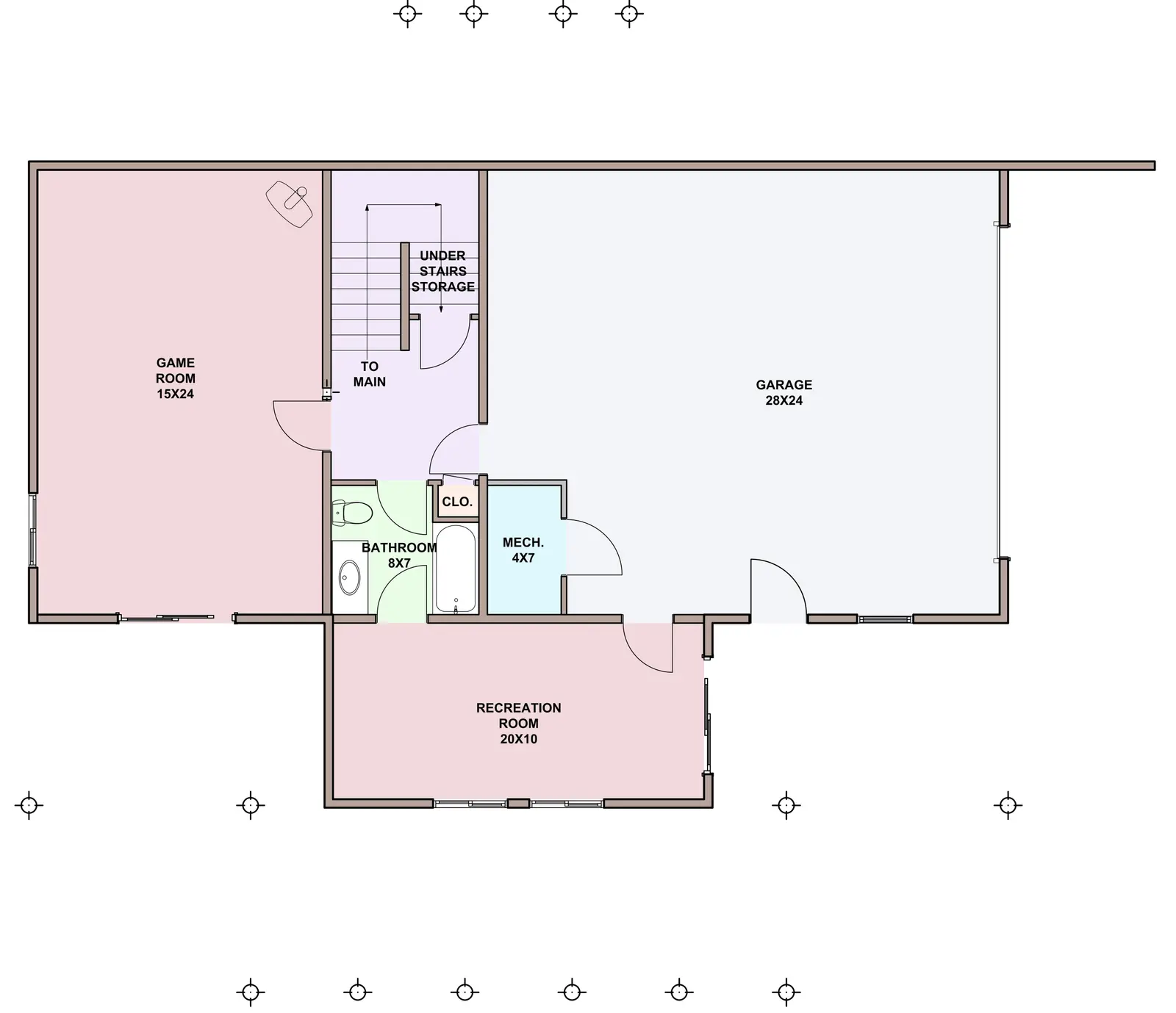 Sparky — basement floor plan