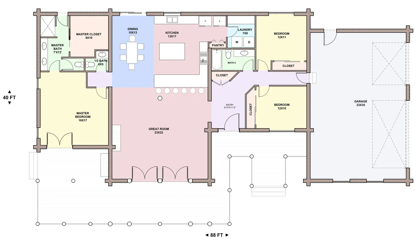 Washoe — main floor plan