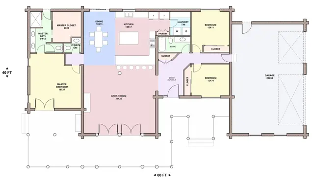 Washoe — main floor plan