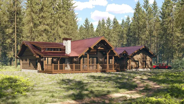Washoe - Log Home Floor Plans Shop by Sierra Log & Timber