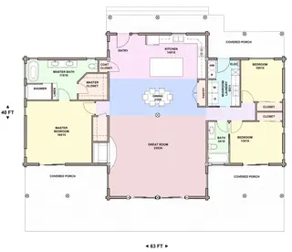 Sandy River — main floor plan