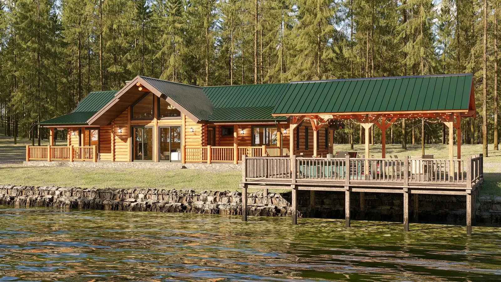 Sandy River - Log Home Floor Plans Shop by Sierra Log & Timber