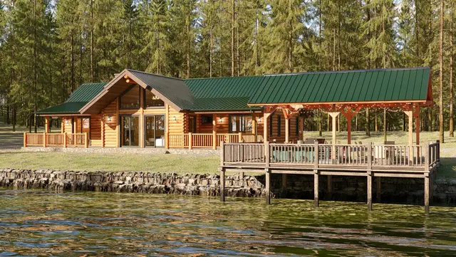 Sandy River - Log Home Floor Plans Shop by Sierra Log & Timber
