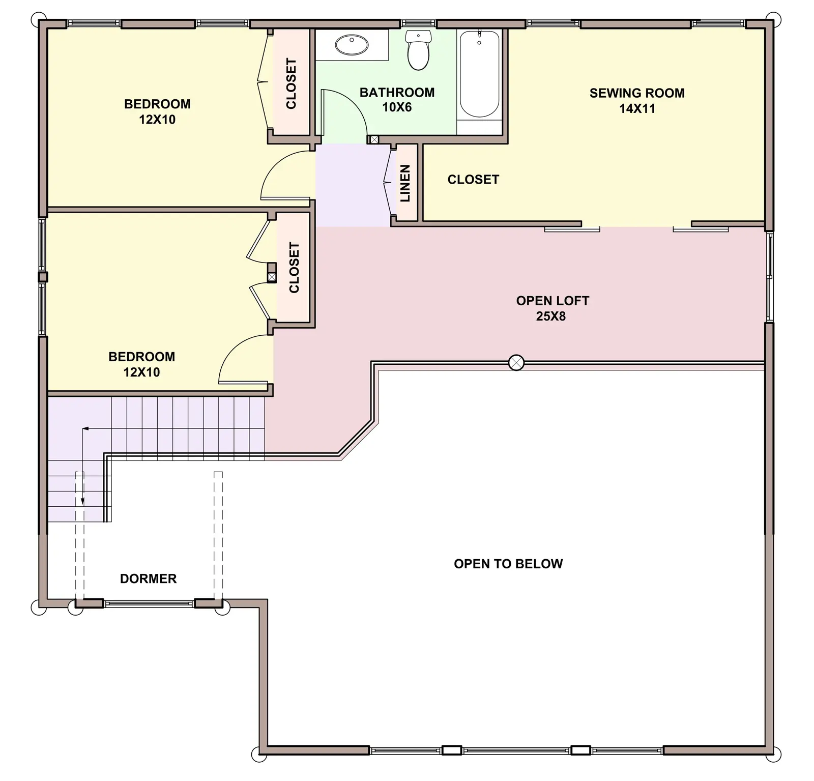 Barn Palace — loft floor plan