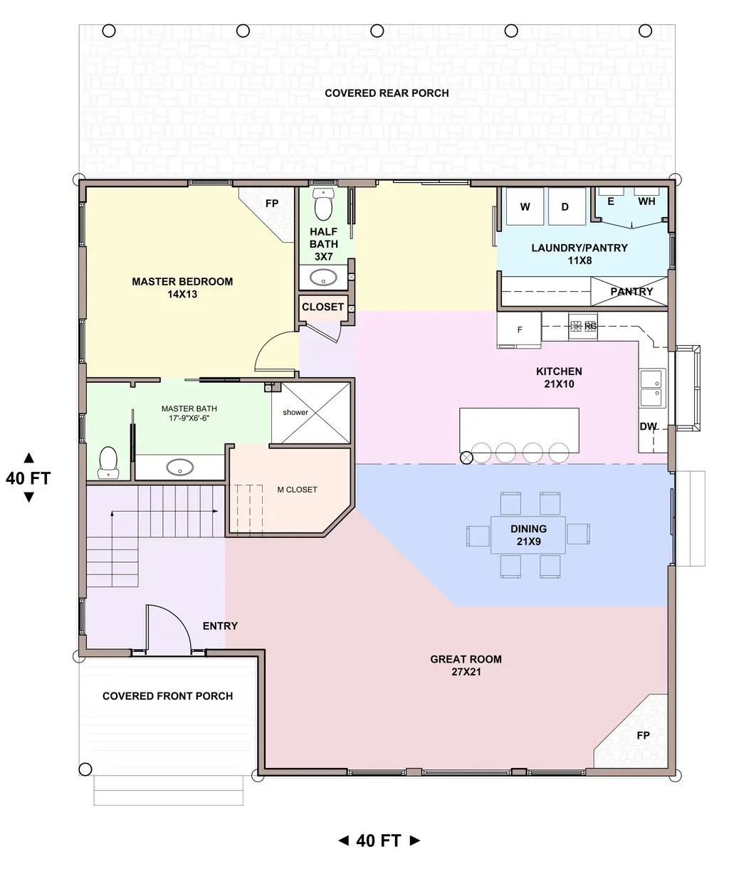 Barn Palace — main floor plan