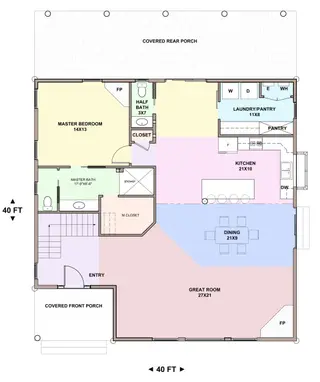 Barn Palace — main floor plan