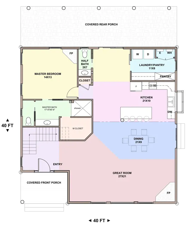 Barn Palace — main floor plan