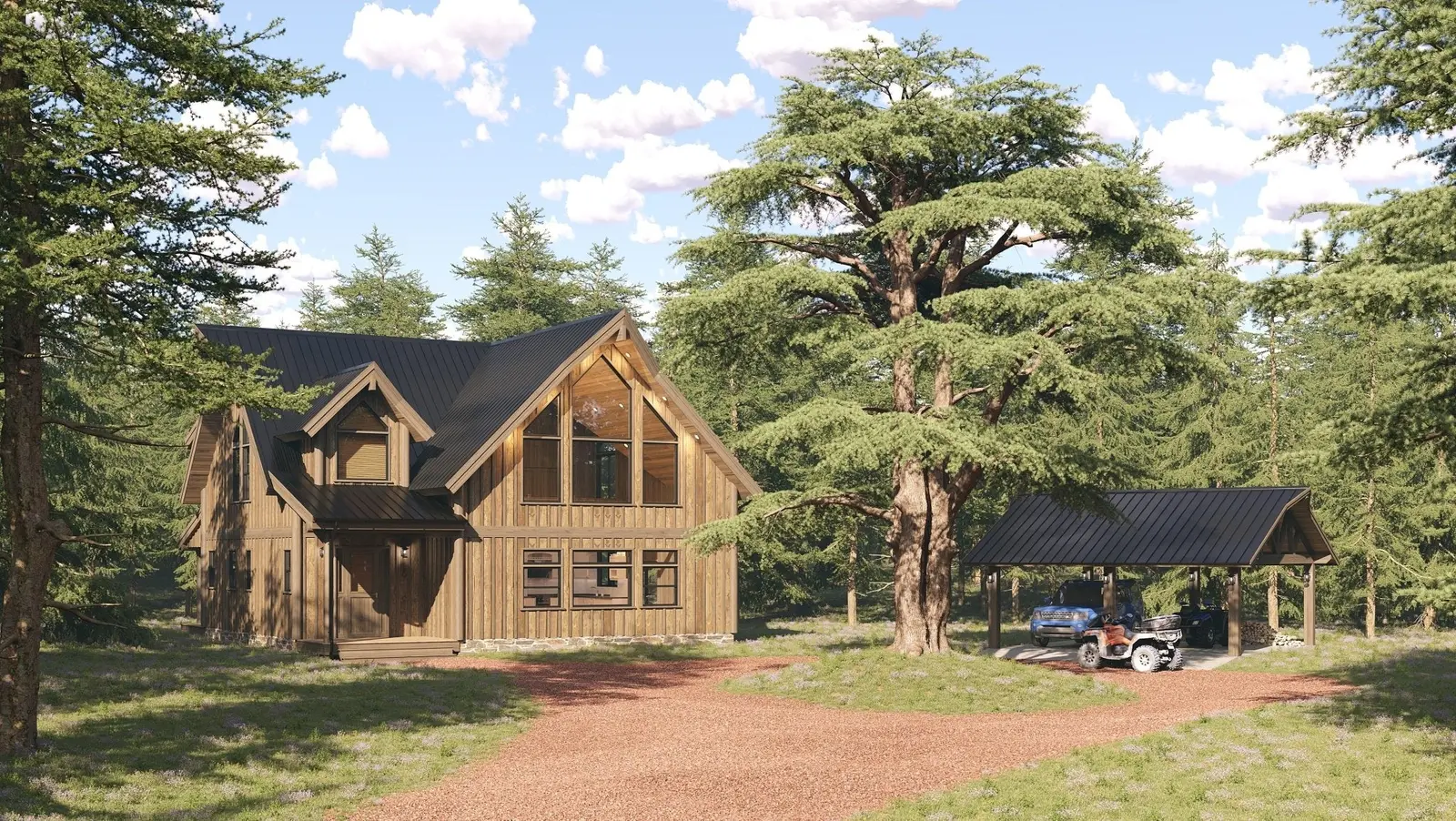 Barn Palace - Log Home Floor Plans Shop by Sierra Log & Timber