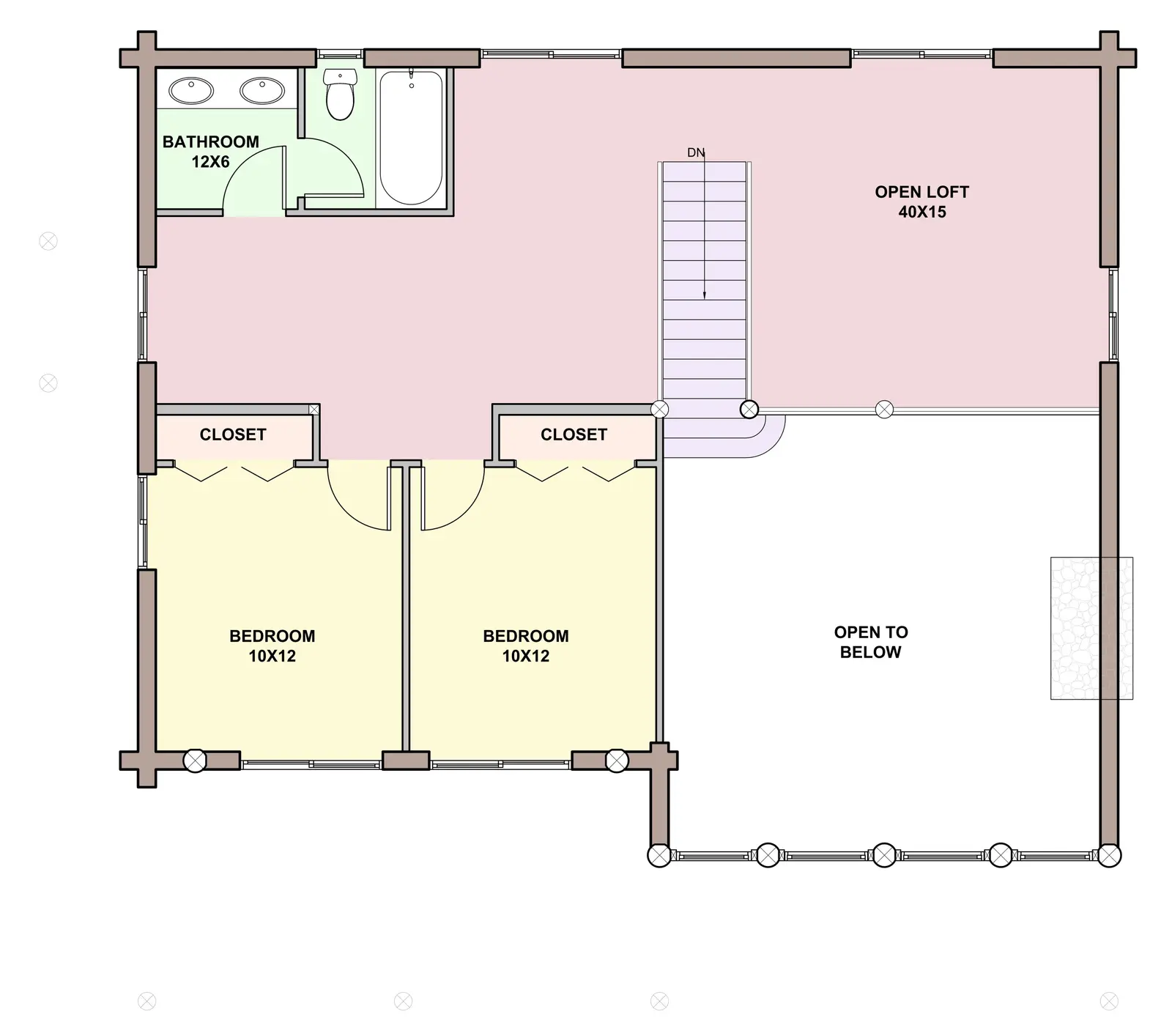 Madrone — loft floor plan