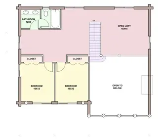 Madrone — loft floor plan