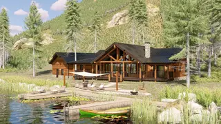 Desert View - Log Home Floor Plans Shop by Sierra Log & Timber