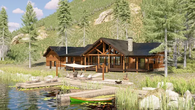 Desert View - Log Home Floor Plans Shop by Sierra Log & Timber