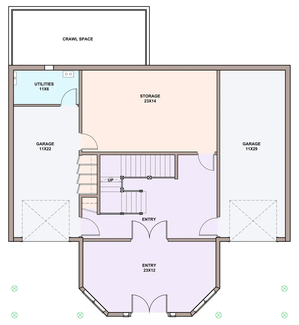 Ski Chalet — basement floor plan