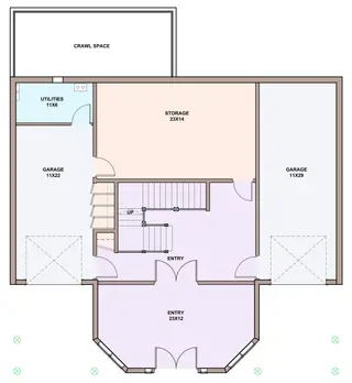 Ski Chalet — basement floor plan