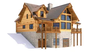 Ski Chalet — perspective 1