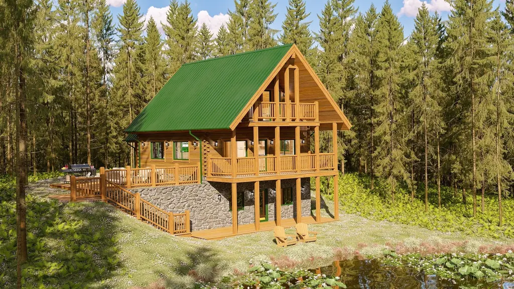 Fishhawk - Log Home Floor Plans Shop by Sierra Log & Timber