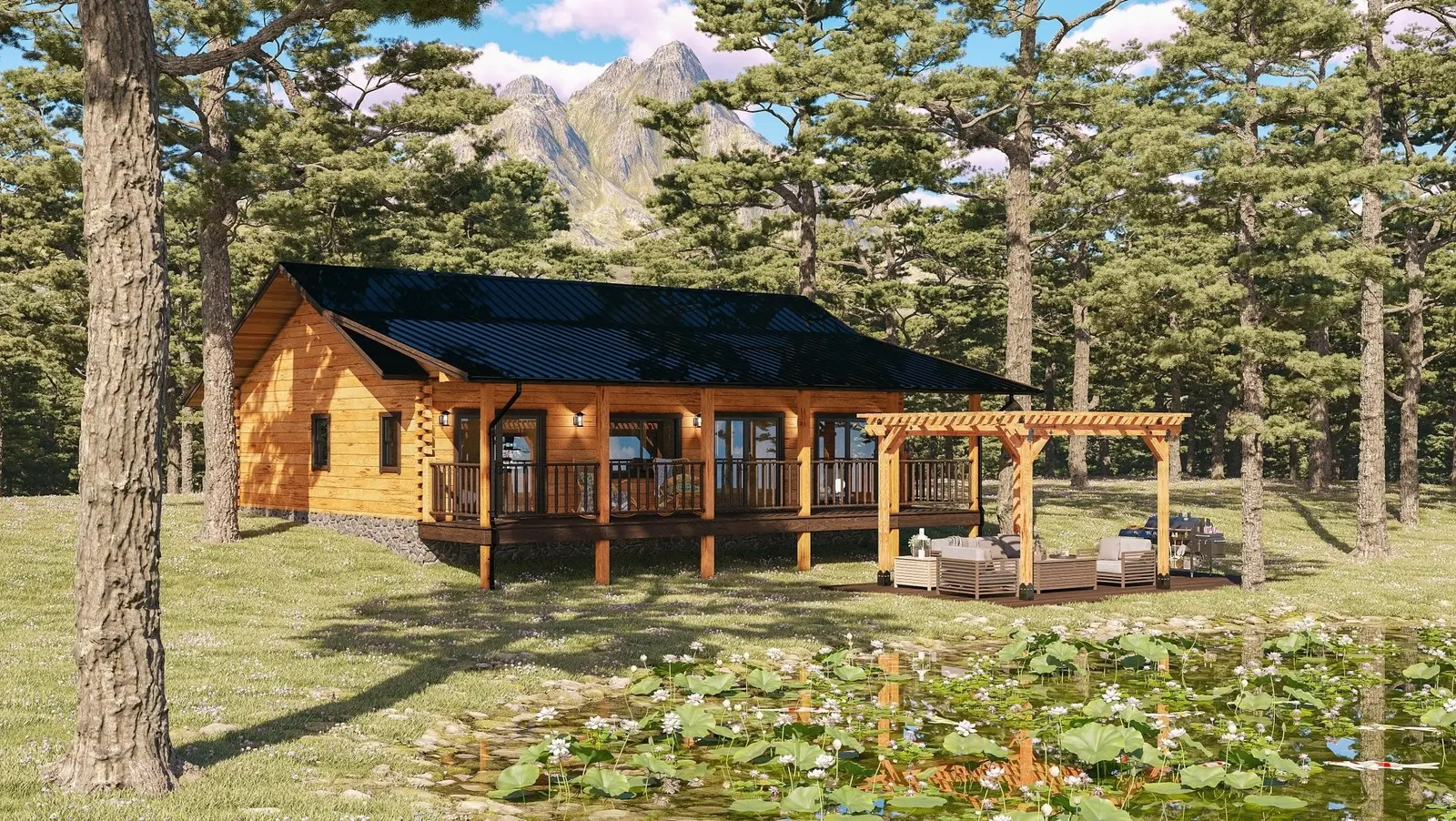 Cedar Surf - Log Home Floor Plans Shop by Sierra Log & Timber