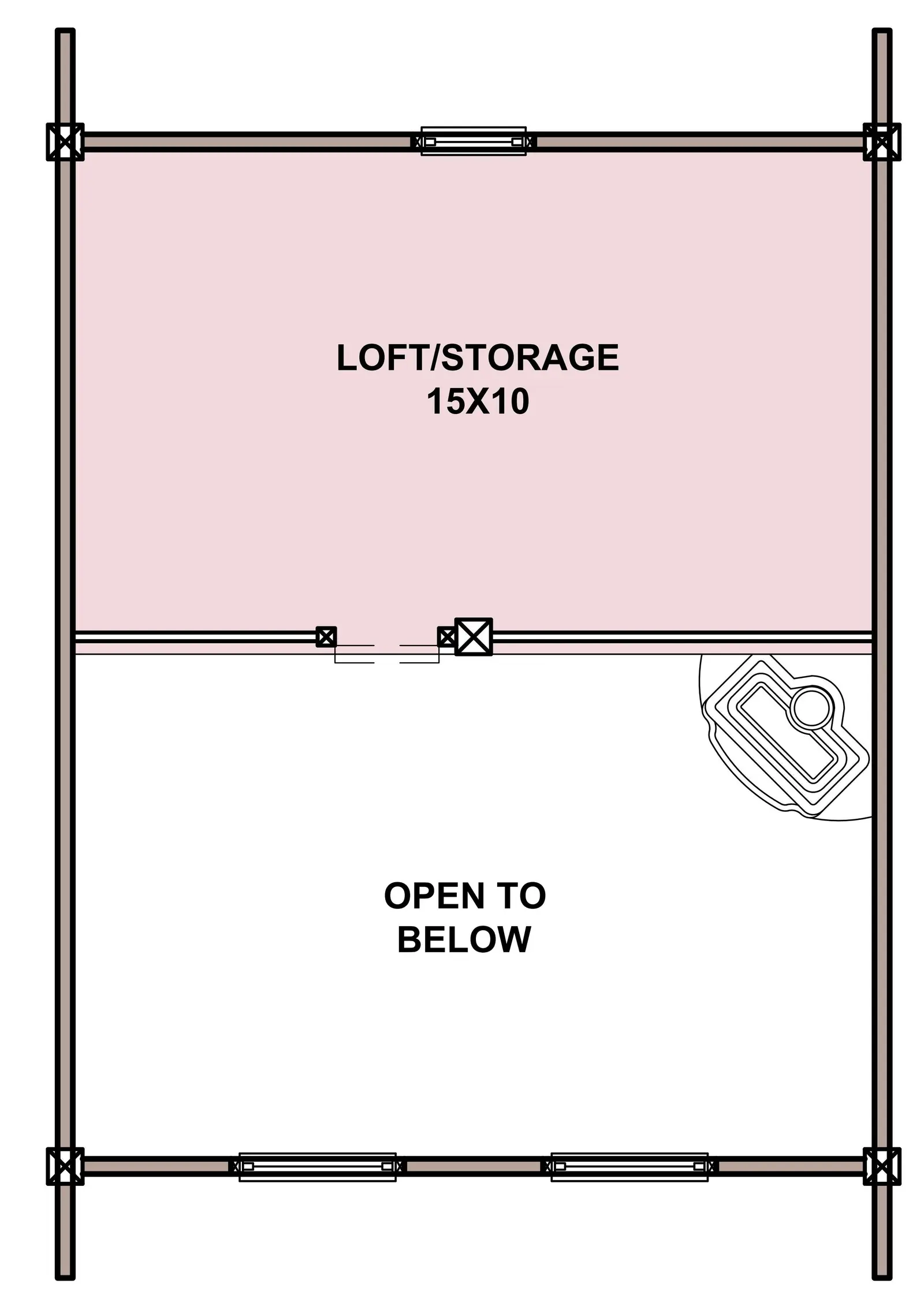 Trapper — loft floor plan