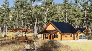 Cedar Grove - Log Home Floor Plans Shop by Sierra Log & Timber