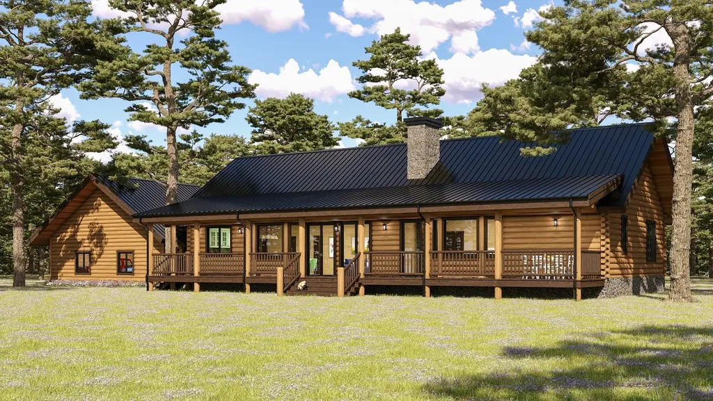 Sandstone - Log Home Floor Plans Shop by Sierra Log & Timber