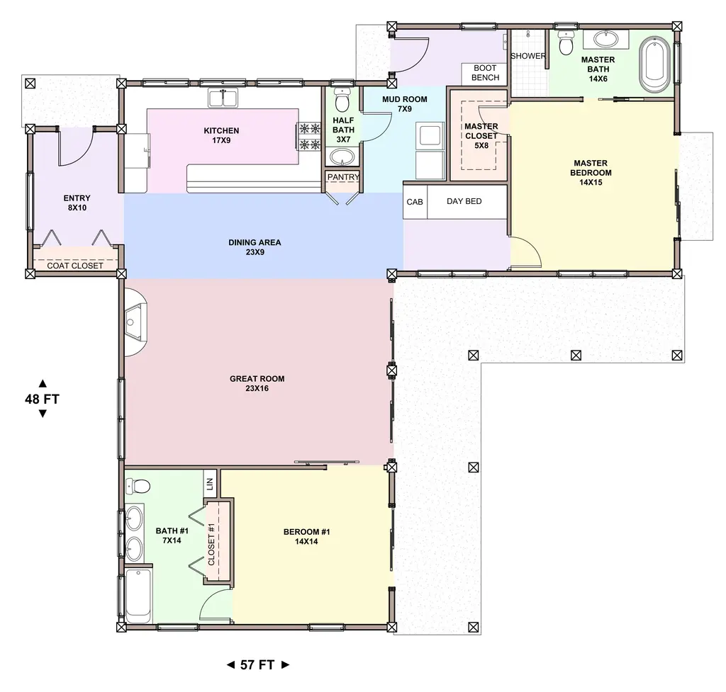 MOON RIDGE — main floor plan