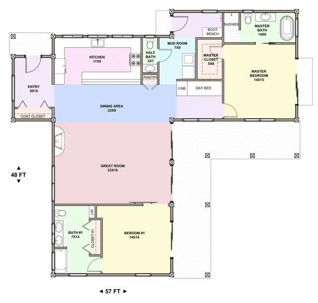 MOON RIDGE — main floor plan