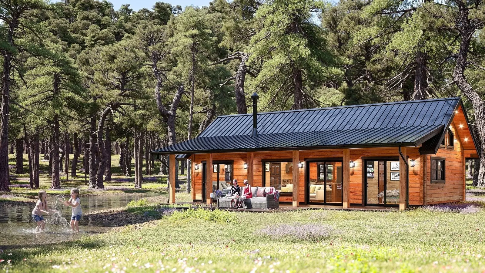 Crescent - Log Home Floor Plans Shop by Sierra Log & Timber