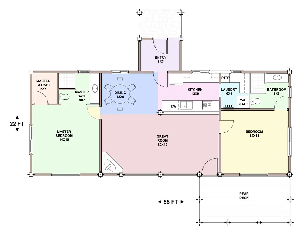Aspen — main floor plan