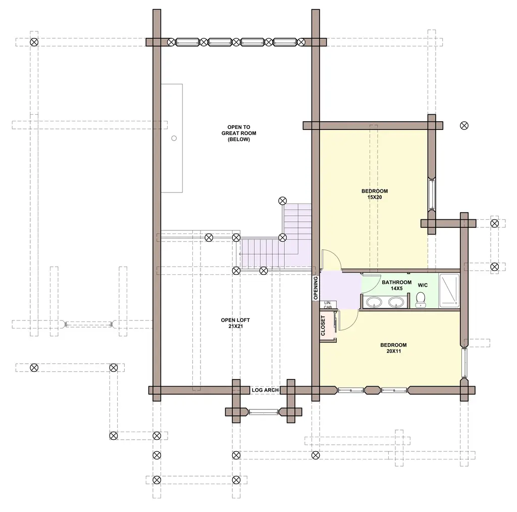 Lodge — loft floor plan