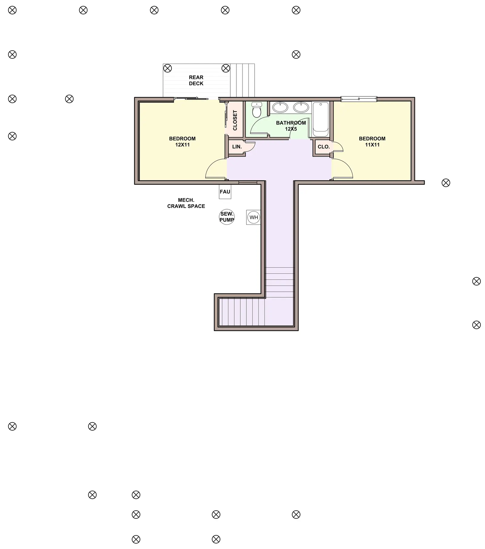 Lodge — basement floor plan