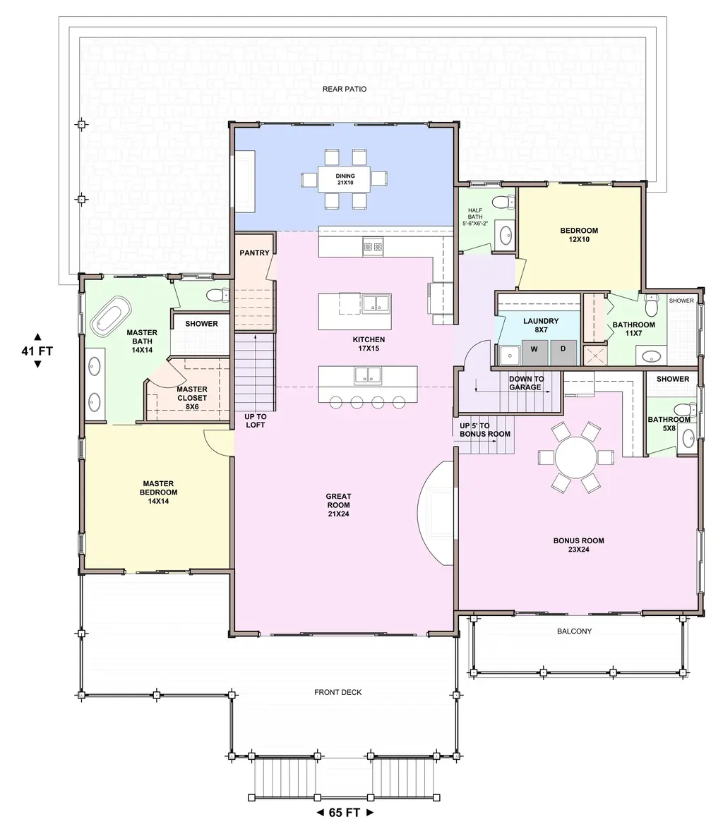 Almanor — main floor plan
