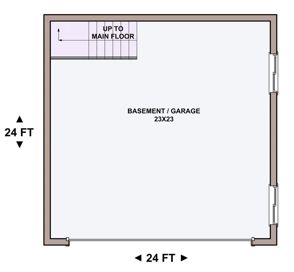 Almanor — basement floor plan