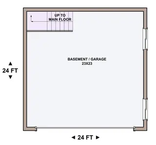 Almanor — basement floor plan