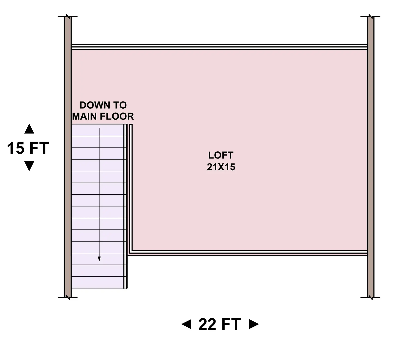 Almanor — loft floor plan