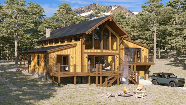 Almanor - Log Home Floor Plans Shop by Sierra Log & Timber